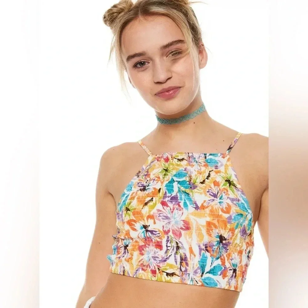 Roxy Live Free Strappy Tank SNOW WHITE PUALANI COMBO M L - Picture 4 of 11